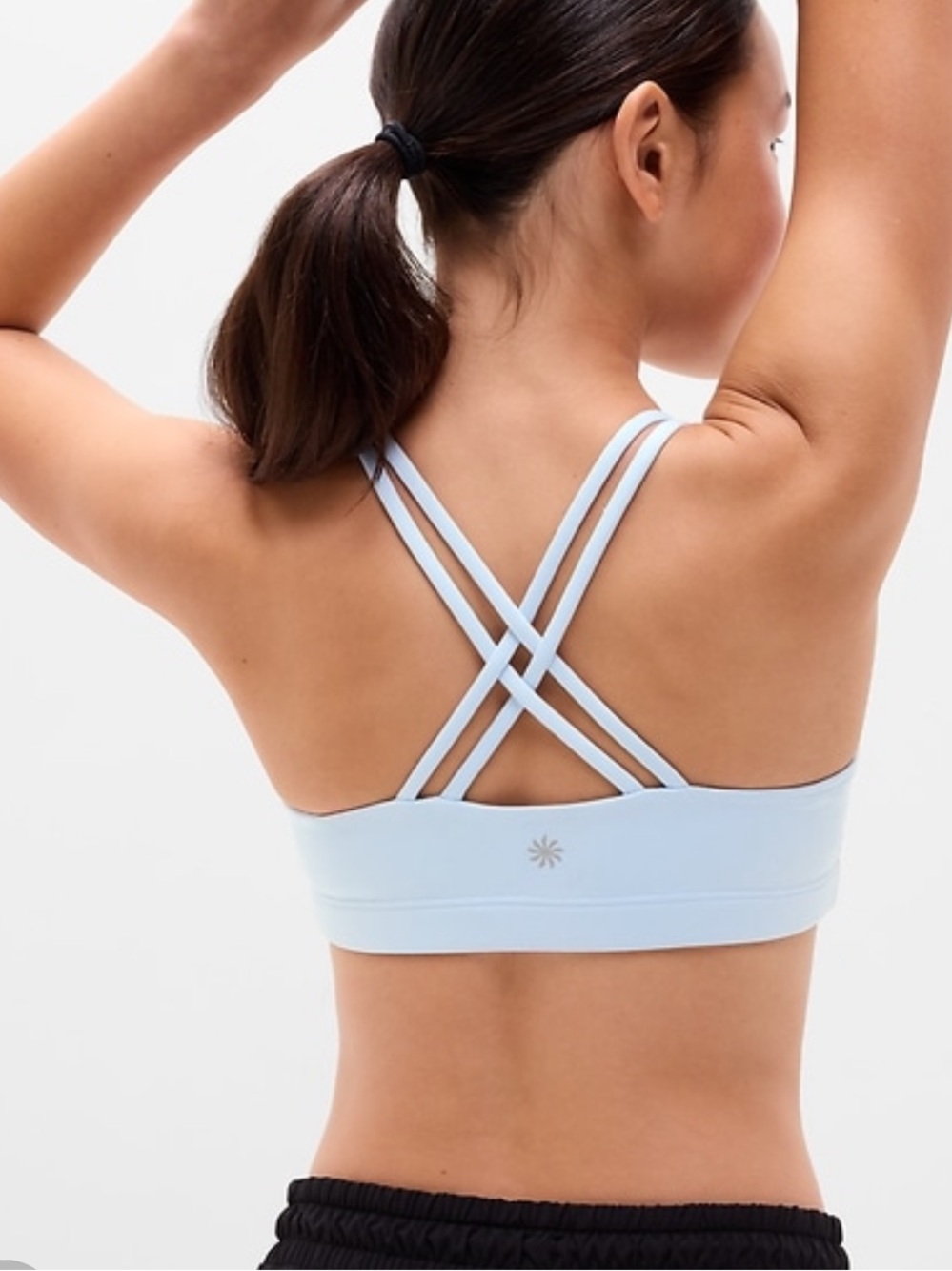 Athleta Girl Light Blue Strappy Sports Bralette - L/12